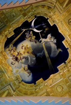 Salvador Dali : Ceiling of the hall of Gala's castle at Pubol